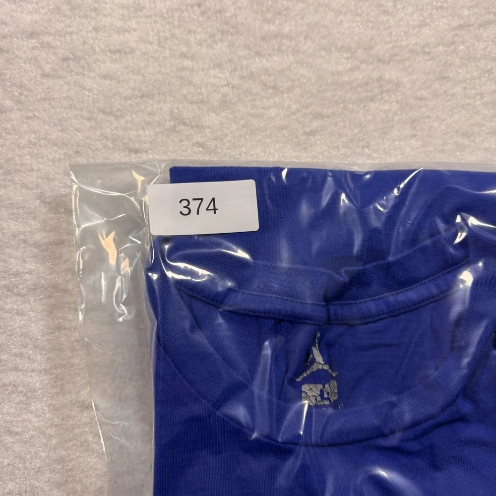Jordan Mens‎ 40 Acres and a Mule The Holy Game Graphic T-Shirt Blue Large